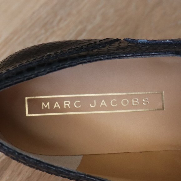 Marc Jacobs "Clinton" Python Embossed Oxfords SZ 39EU, 8.5/9US - Picture 3 of 13